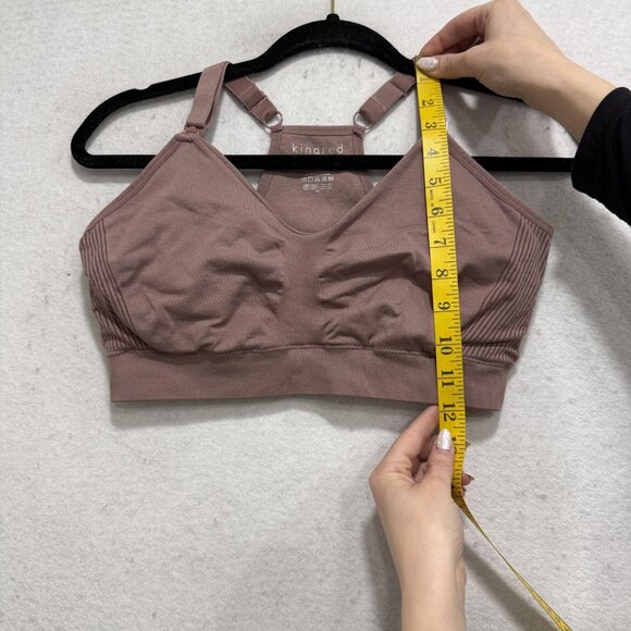 Kindred Bravely Nursing Bra Womens Medium Pink Busty Wireless Seamless Maternity - Picture 6 of 8